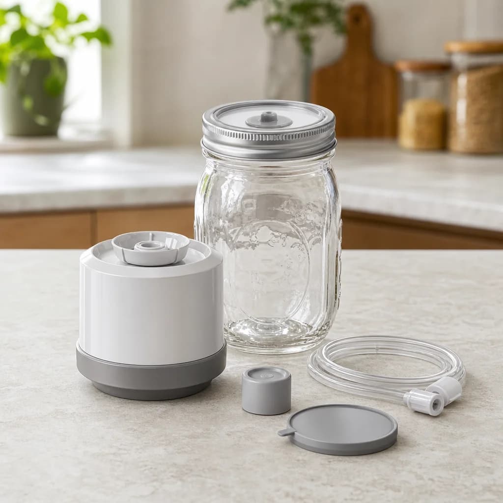 Sealing a jar of dry goods